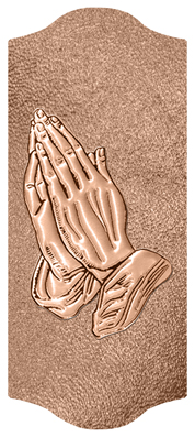 DARAY-C-516-BZ-SH-BZ Bronze Praying Hands Shimmer Bronze